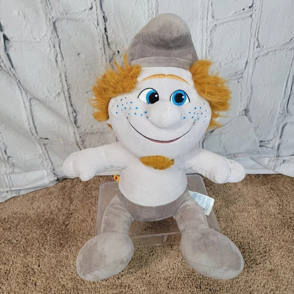 Build A Bear SMURF Naughty Hackus Gray Plush BABW The Smurfs Movie 2 Two Stuffed - Picture 1 of 8